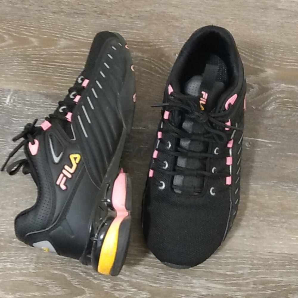 Woman's sporty, athletic, running shoes.